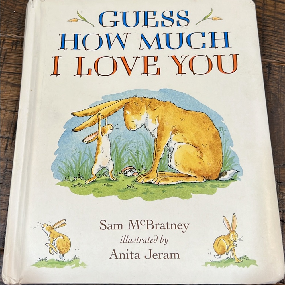 Guess how much I love you bunny themed kids board book